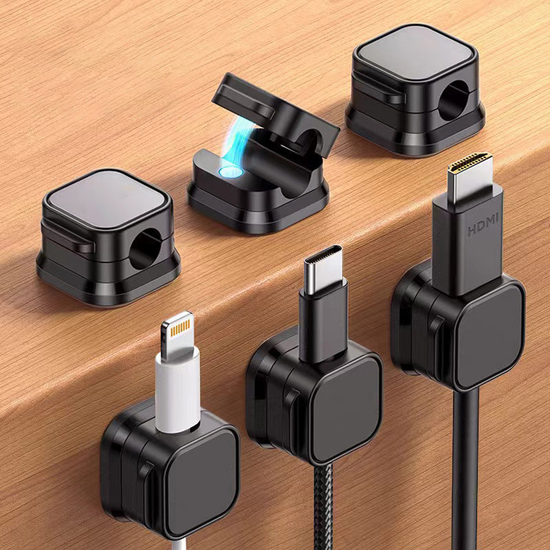 Cable Management Box - Magnetic Cable Clip Cable Holder Adhesive