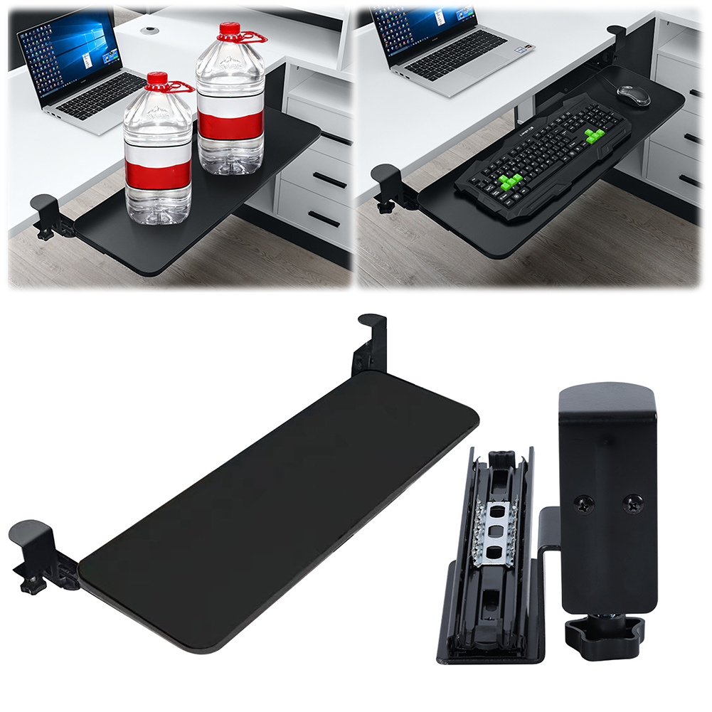 Keyboard Tray Under Desk - Slide Out Computer Keyboard Drawer with