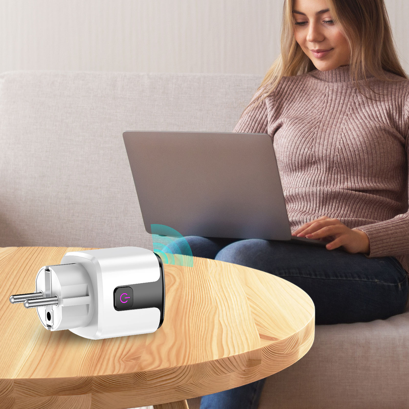 Home Office Google - Smart Wi-Fi Outlets Works with Alexa