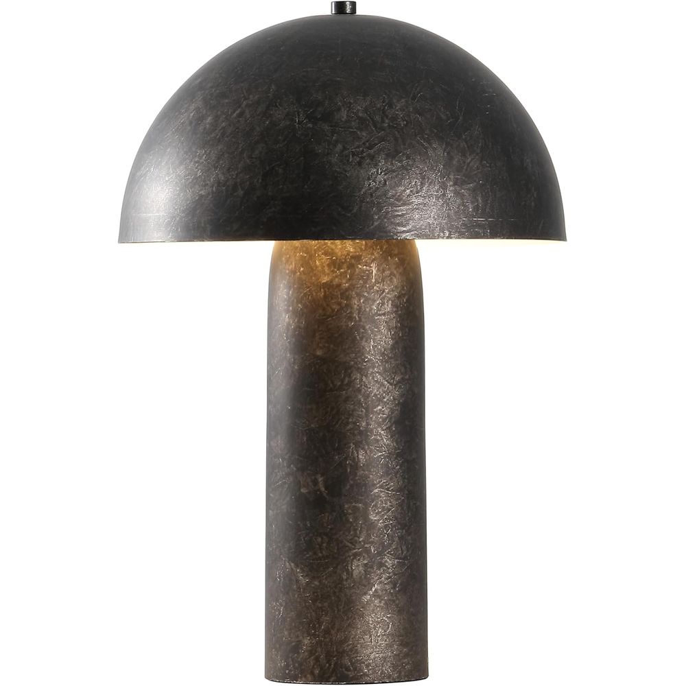 Home Office Desk - Antique Black 21-inch Mushroom LED Table