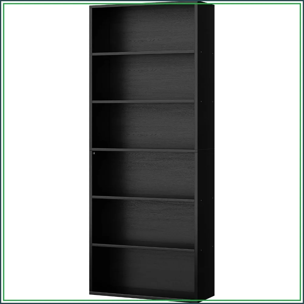 Home Office For - 6-Tier Tall Open Bookcase, 70.6
