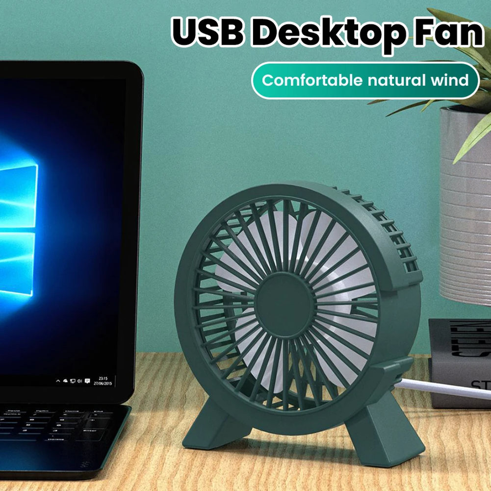 Home Office Gadgets - Mini USB Rechargeable Table Fan Portable