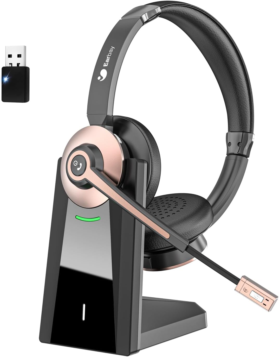 Noise Canceling Headphones - Wireless Headset with Mic, Noise Canceling