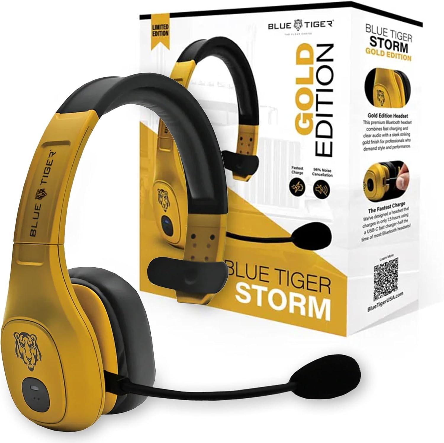 Noise Canceling Headphones - Premium Trucker Bluetooth Headset with Mic,