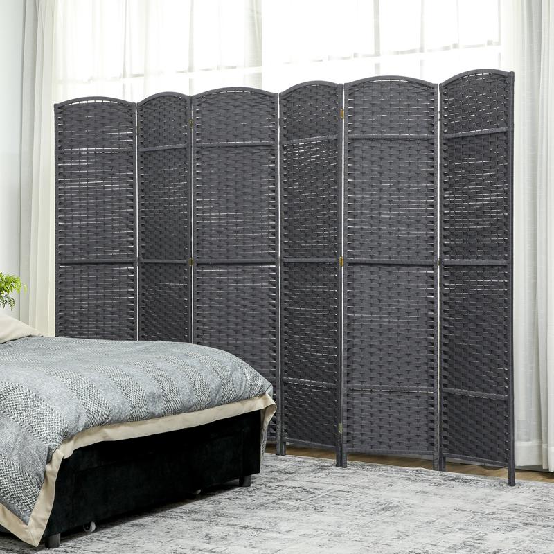 Home Office For - HOMCOM Folding Room Divider Screen 6