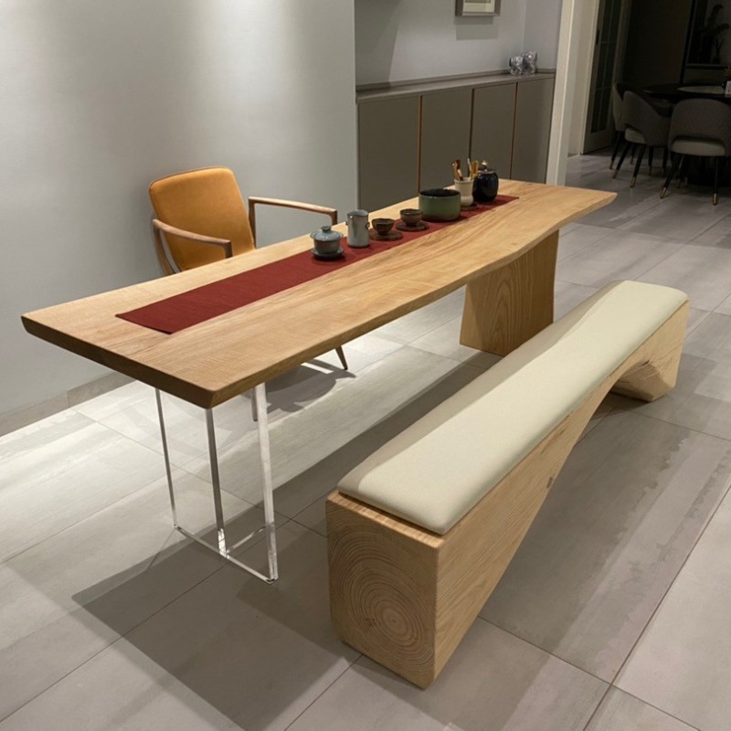 Nordic Solid Wood Acrylic Floa - Home Office Desk avis et prix