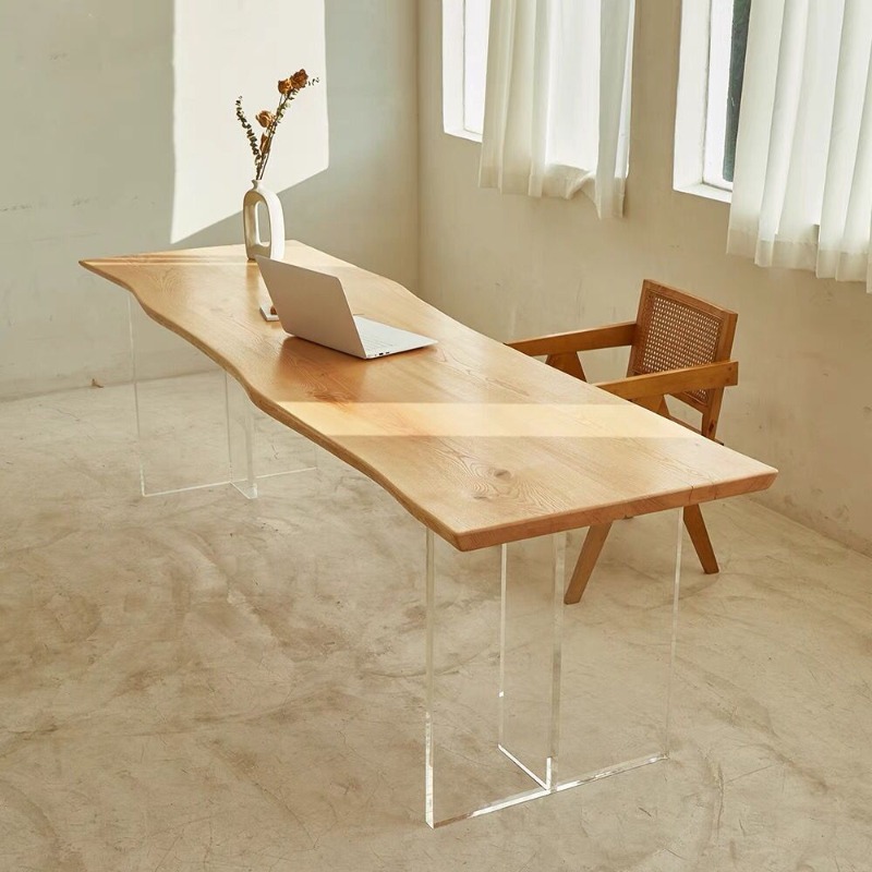 Nordic Solid Wood Acrylic Floa - Home Office Desk avis et prix