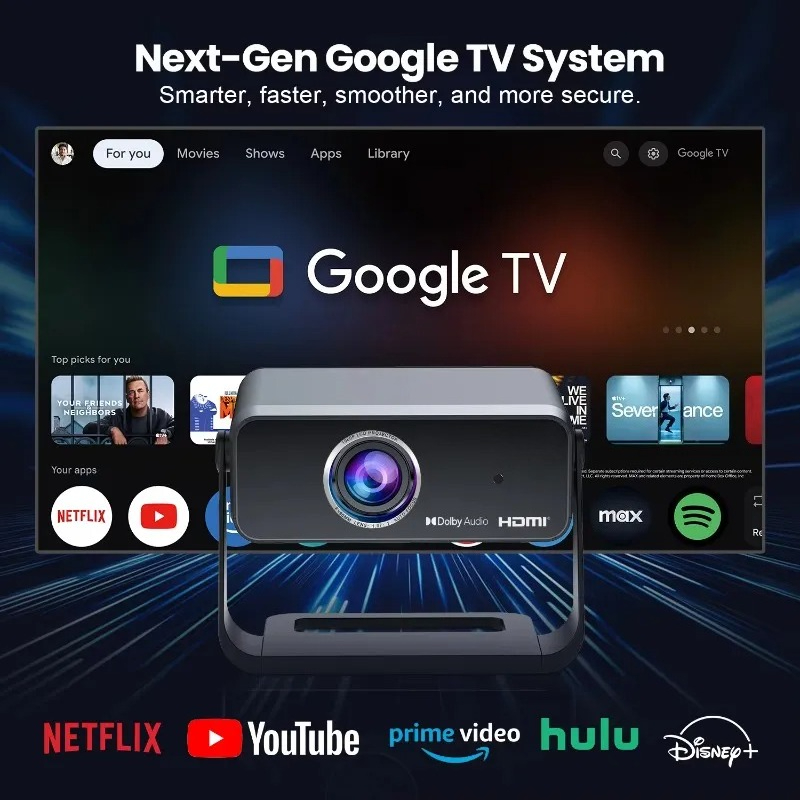 2026 New Projector GT350 Netfl - Home Office Google avis et prix