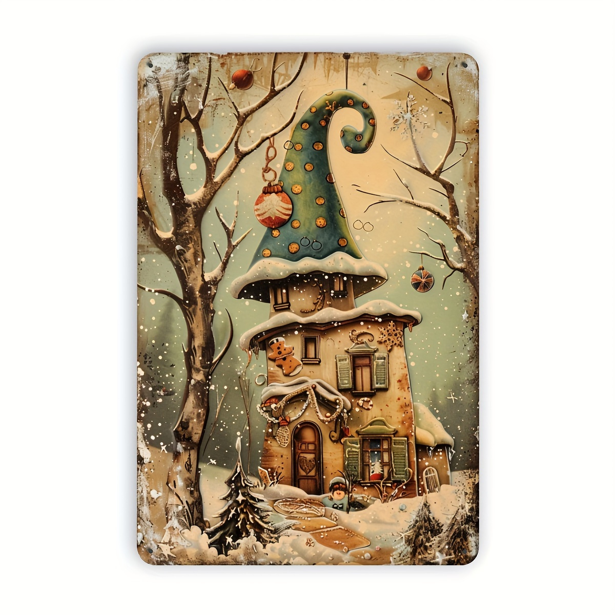 1 Vintage Christmas Cottage Me - Home Office And Library avis et prix