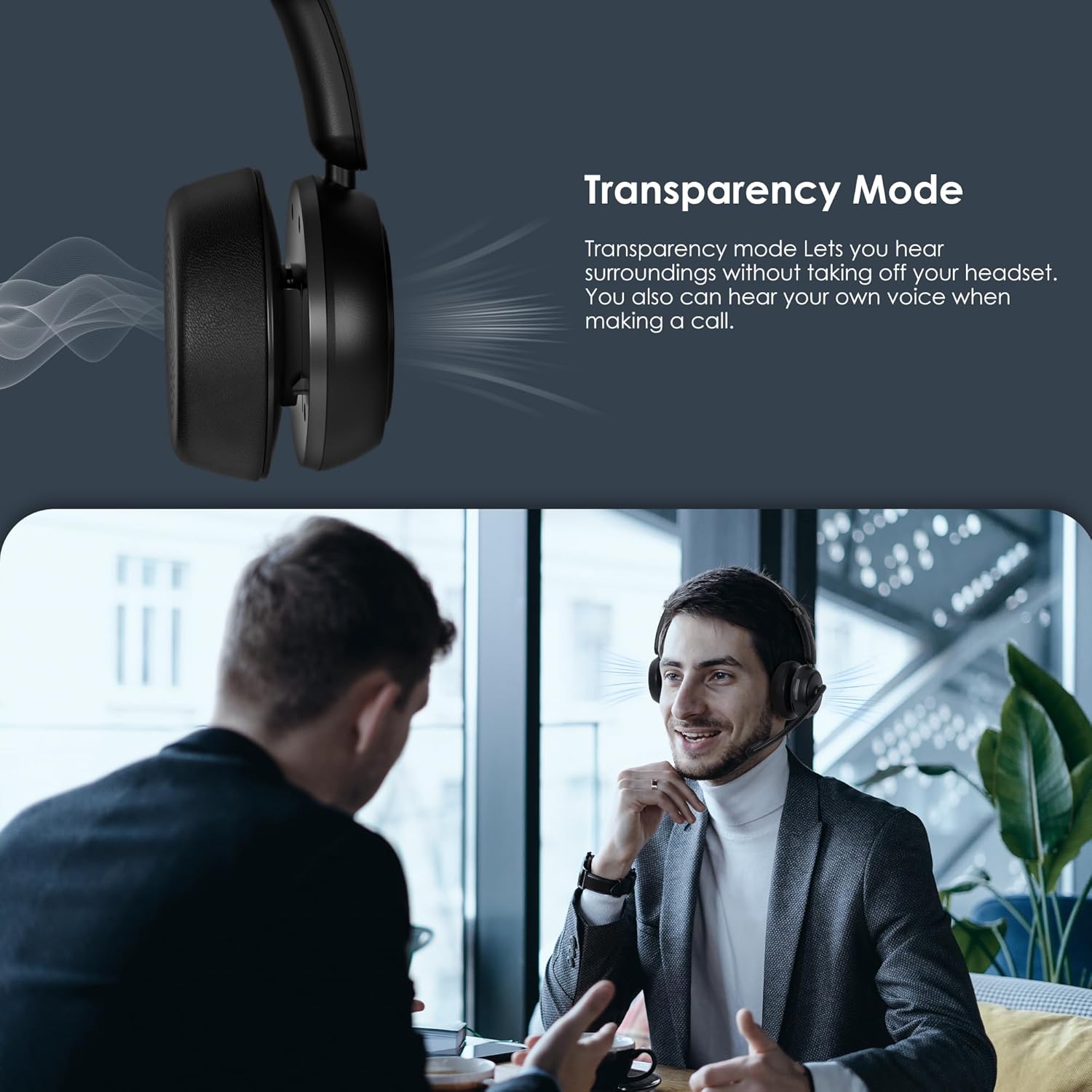 Bluetooth 5.4 ANC Headset with - Noise Canceling Headphones avis et prix