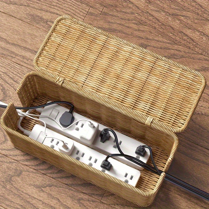 Handcrafted Rattan Cable Manag - Cable Management Box avis et prix