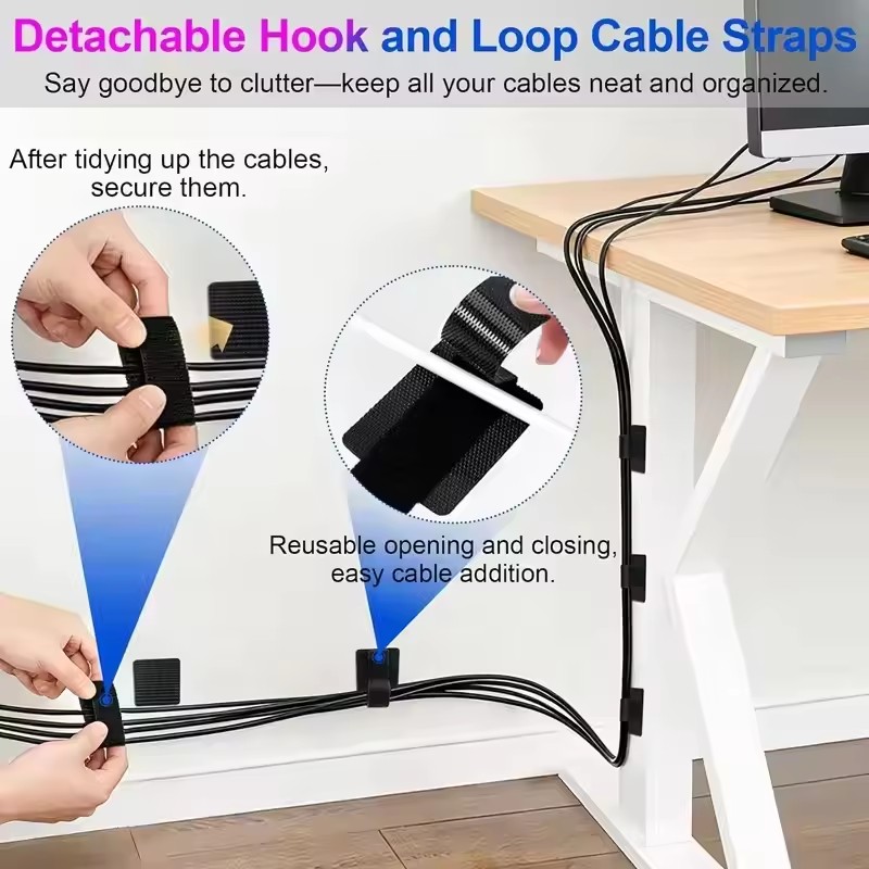 4/20Pcs Reusable Self-Adhesive - Home Office Desk avis et prix