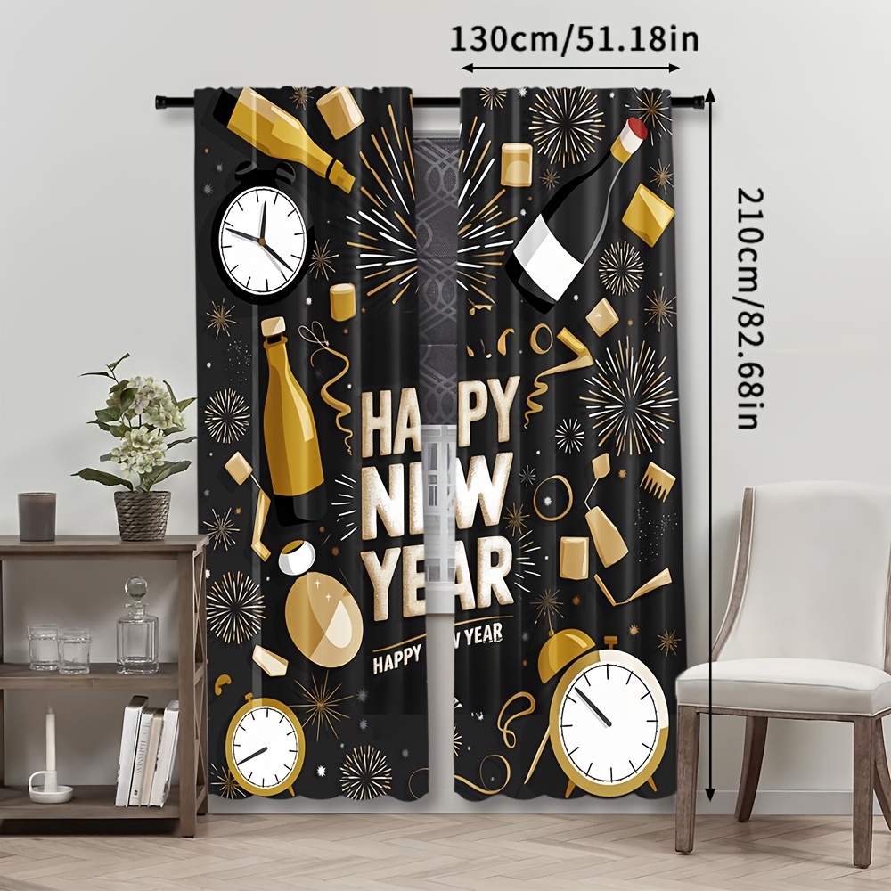 2pcs Happy New Year 2025 Conte - Home Office Rate 2025 avis et prix