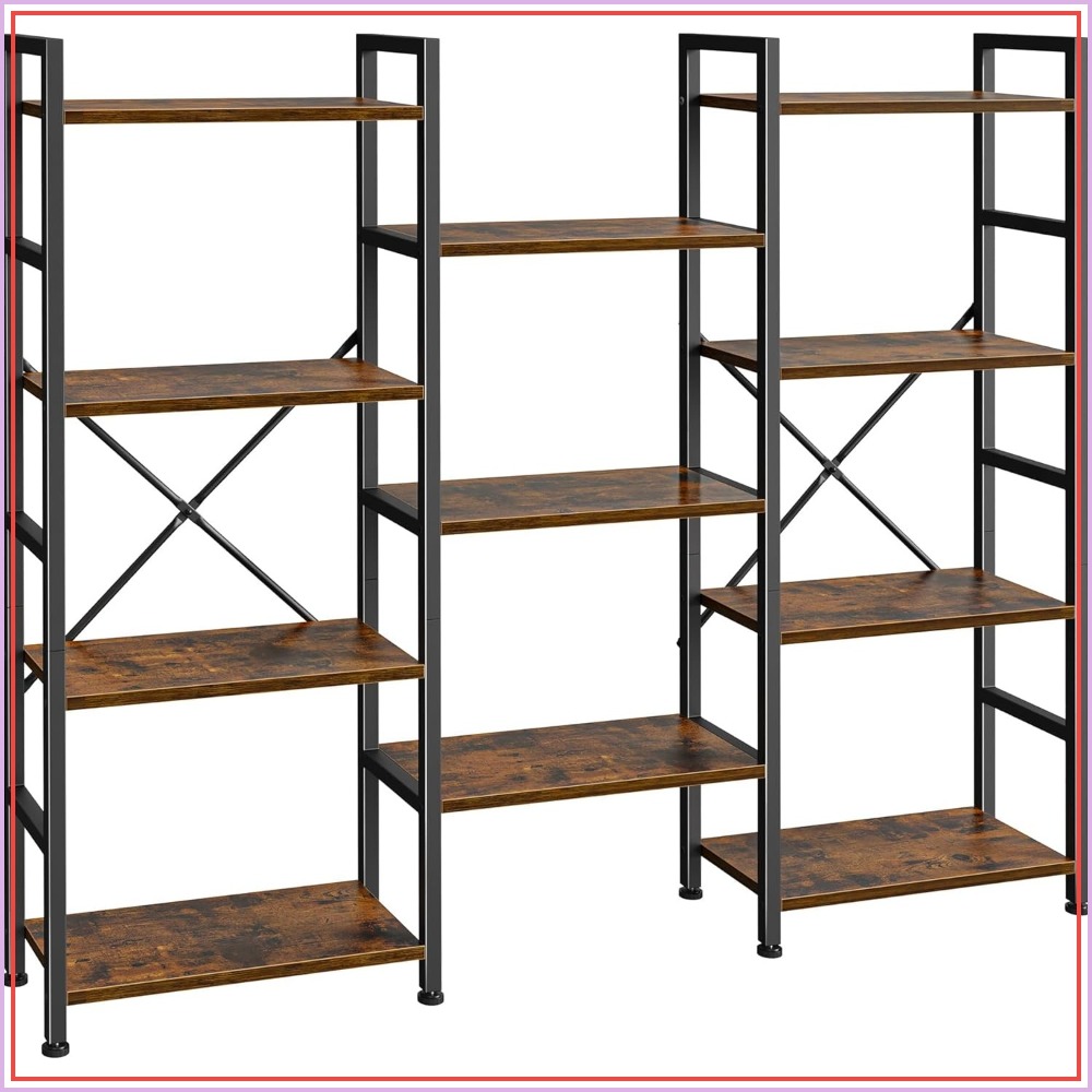 Triple Bookshelf with 11 Open  - Home Office For avis et prix