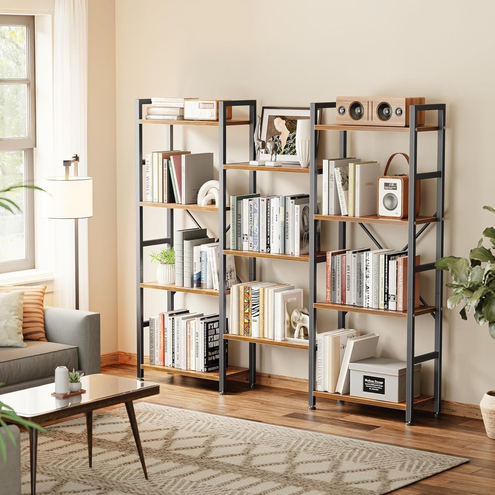 Triple Bookshelf with 11 Open  - Home Office For avis et prix