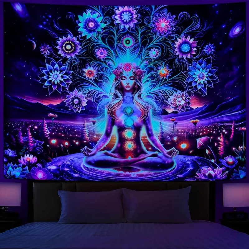 VIKAMA Blacklight Chakra Godde - Home Office Yoga Room avis et prix