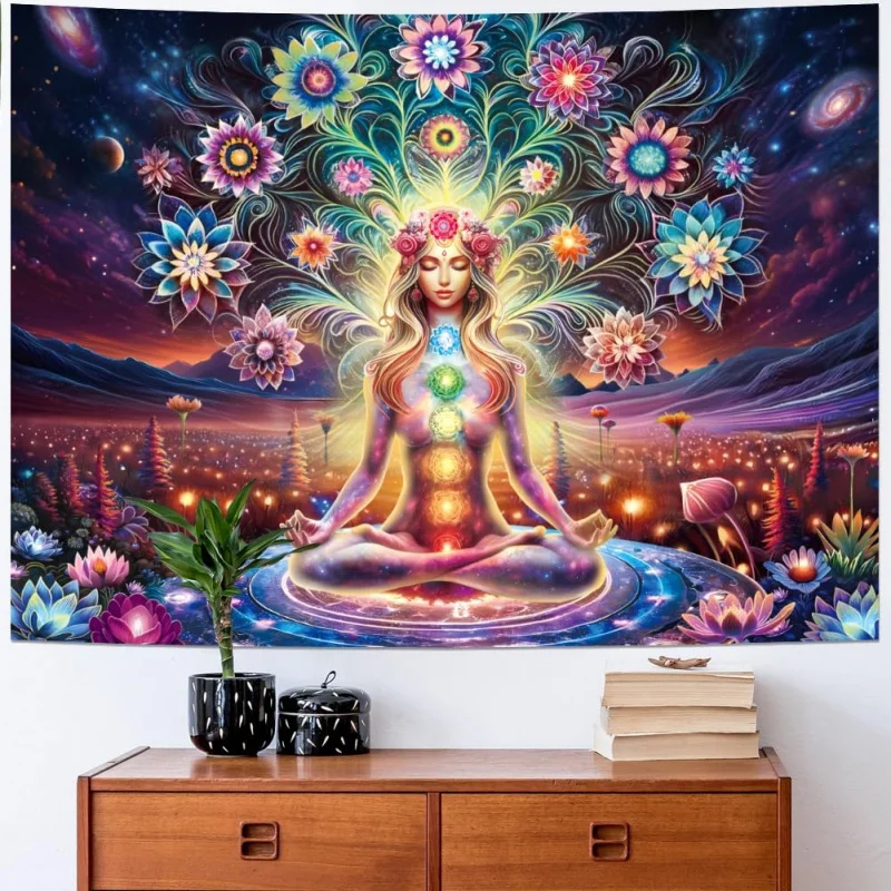 VIKAMA Blacklight Chakra Godde - Home Office Yoga Room avis et prix