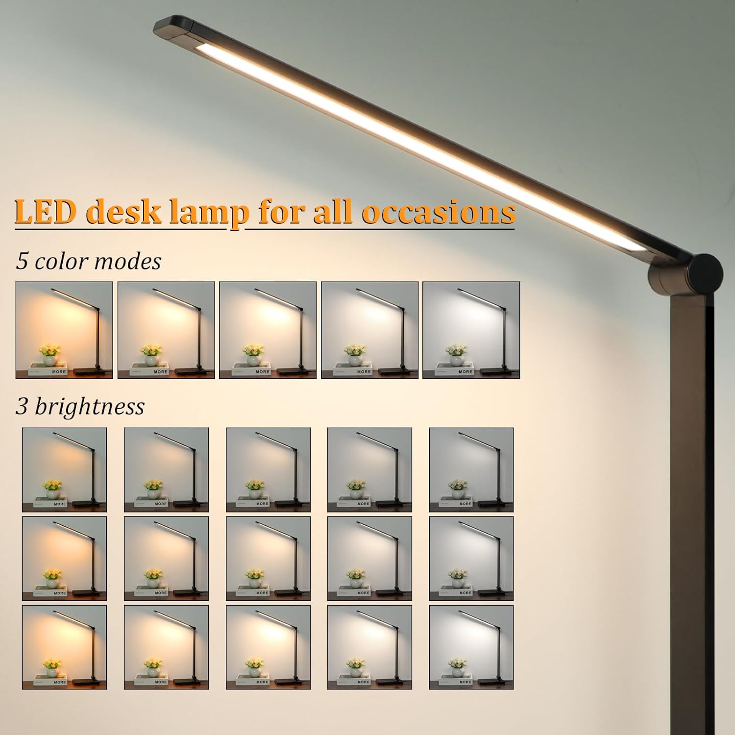 LED Desk Lamp with USB Ports,  - Home Office Desk avis et prix
