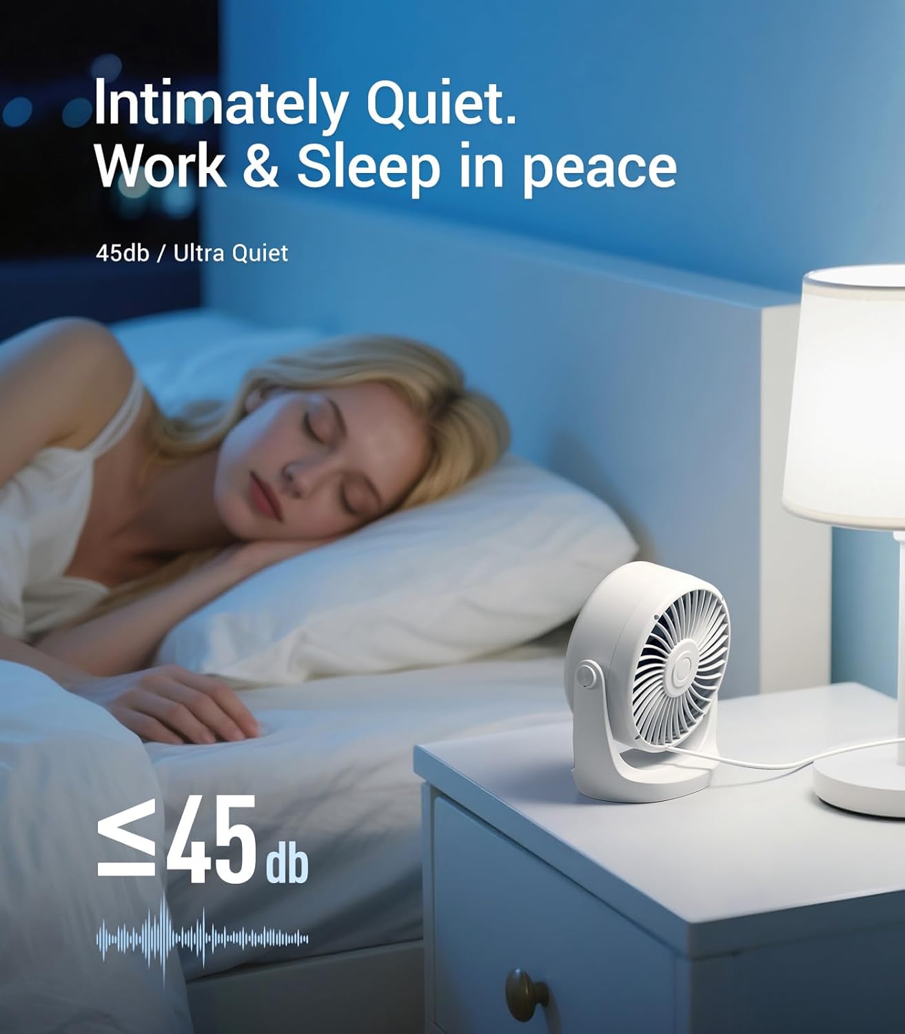 USB Desk Turbo Fan, Ultra-Quie - Home Office Gadgets avis et prix