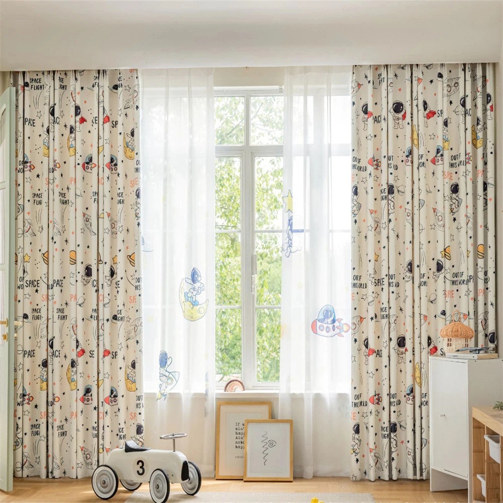 Vibrant Space Themed Window Bl - Home Office Rate 2025 avis et prix