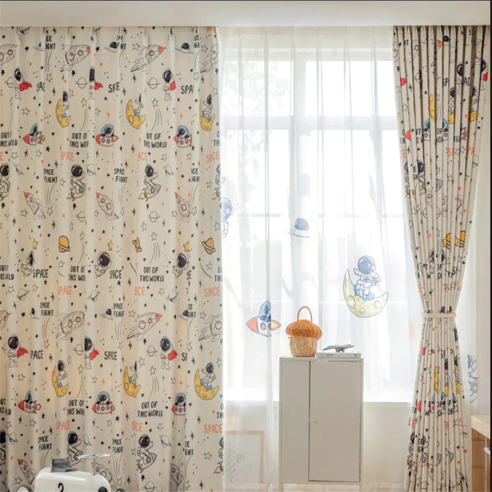 Vibrant Space Themed Window Bl - Home Office Rate 2025 avis et prix