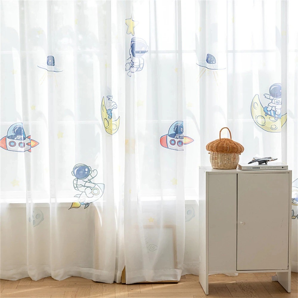Vibrant Space Themed Window Bl - Home Office Rate 2025 avis et prix