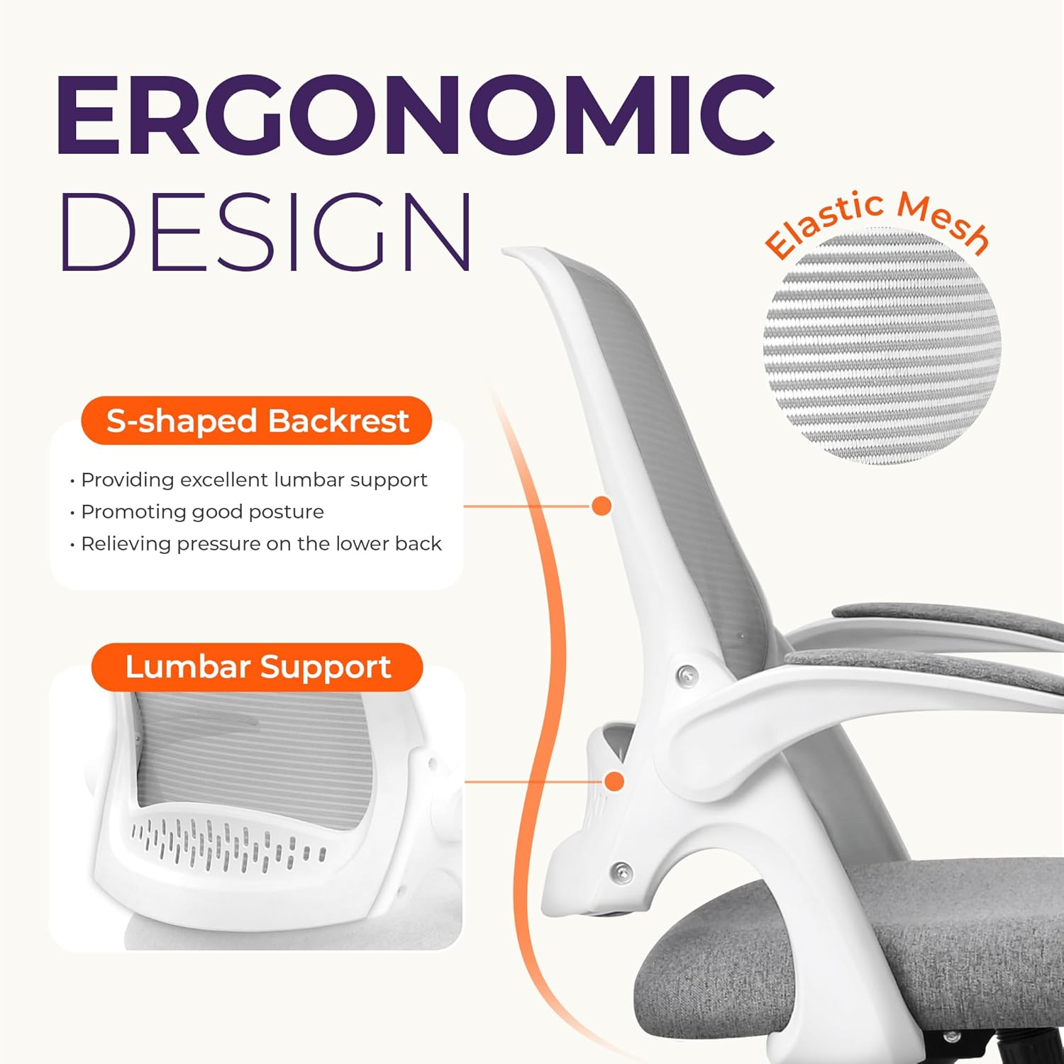 Ergonomic Mesh Office Chair wi - Home Office Desk avis et prix