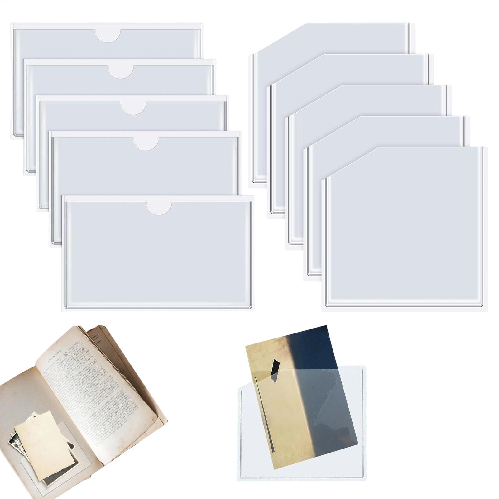 Clear Adhesive Pockets Dustpro - Home Office And Library avis et prix
