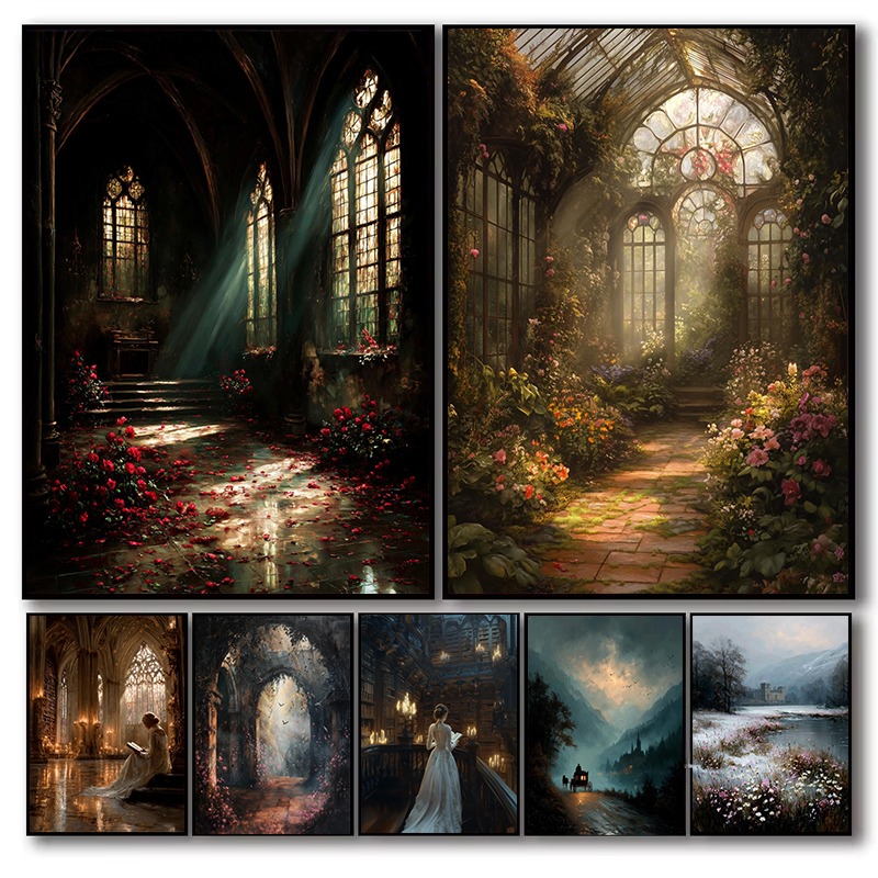 Dark Academia Canvas Print Got - Home Office And Library avis et prix