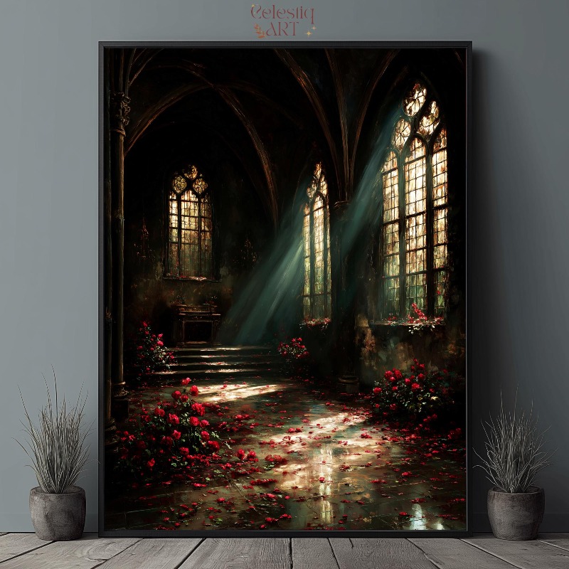 Dark Academia Canvas Print Got - Home Office And Library avis et prix