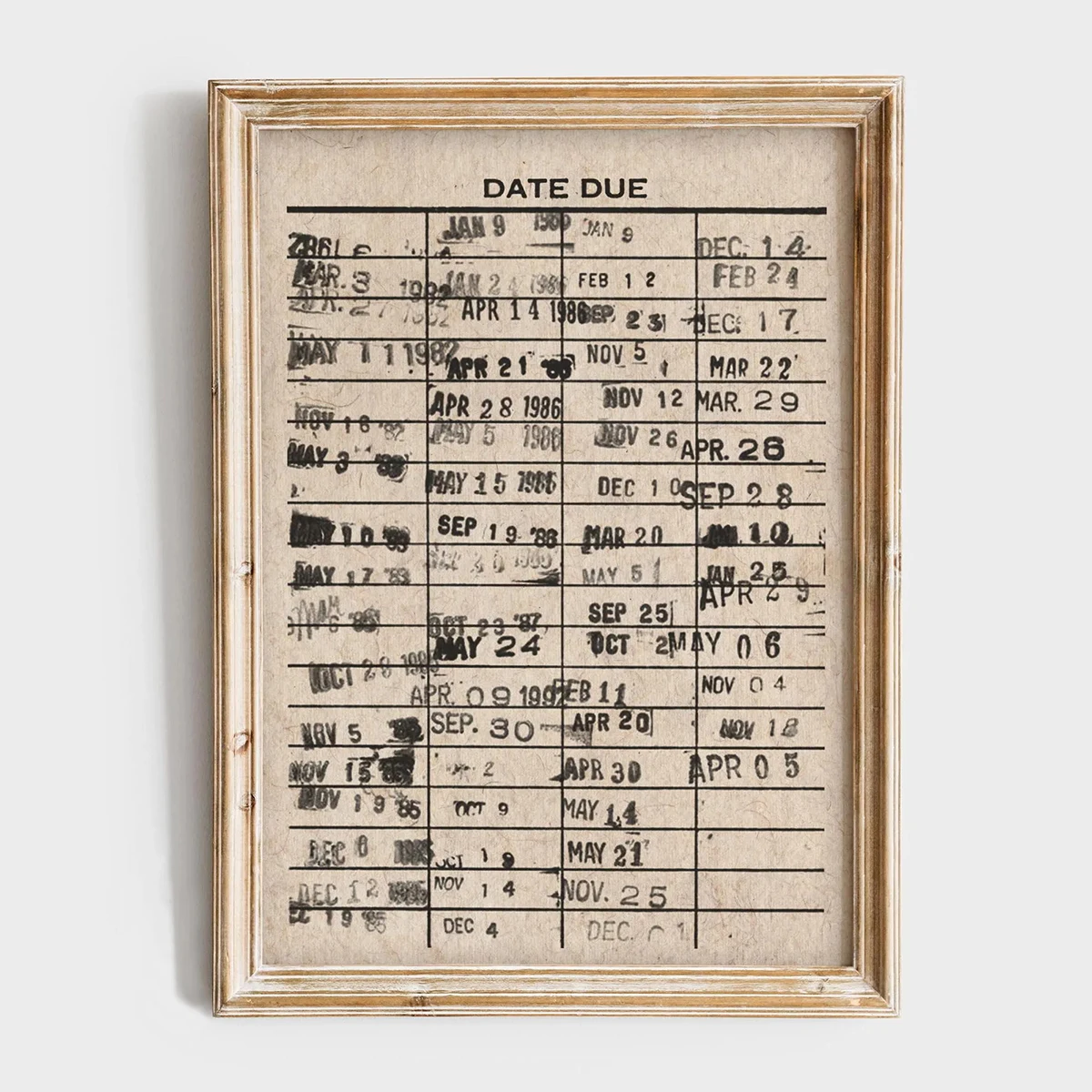 Antique Library Card Canvas Pr - Home Office And Library avis et prix