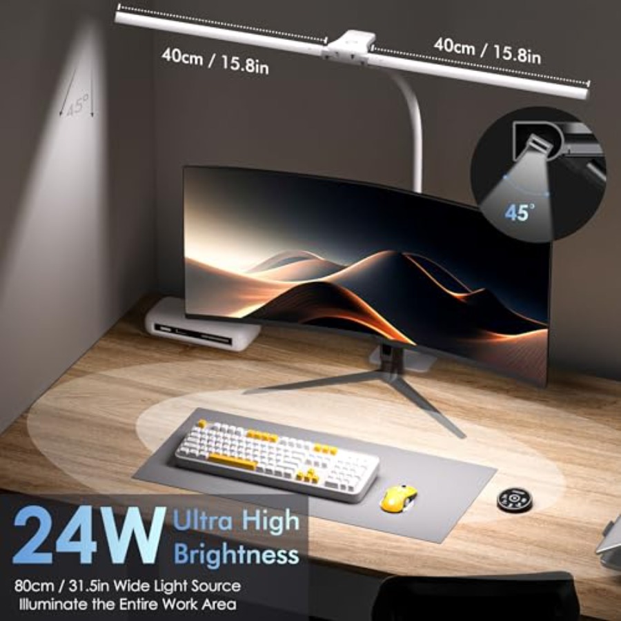 Desk Lamp with Metal Base, 31. - Home Office Desk avis et prix