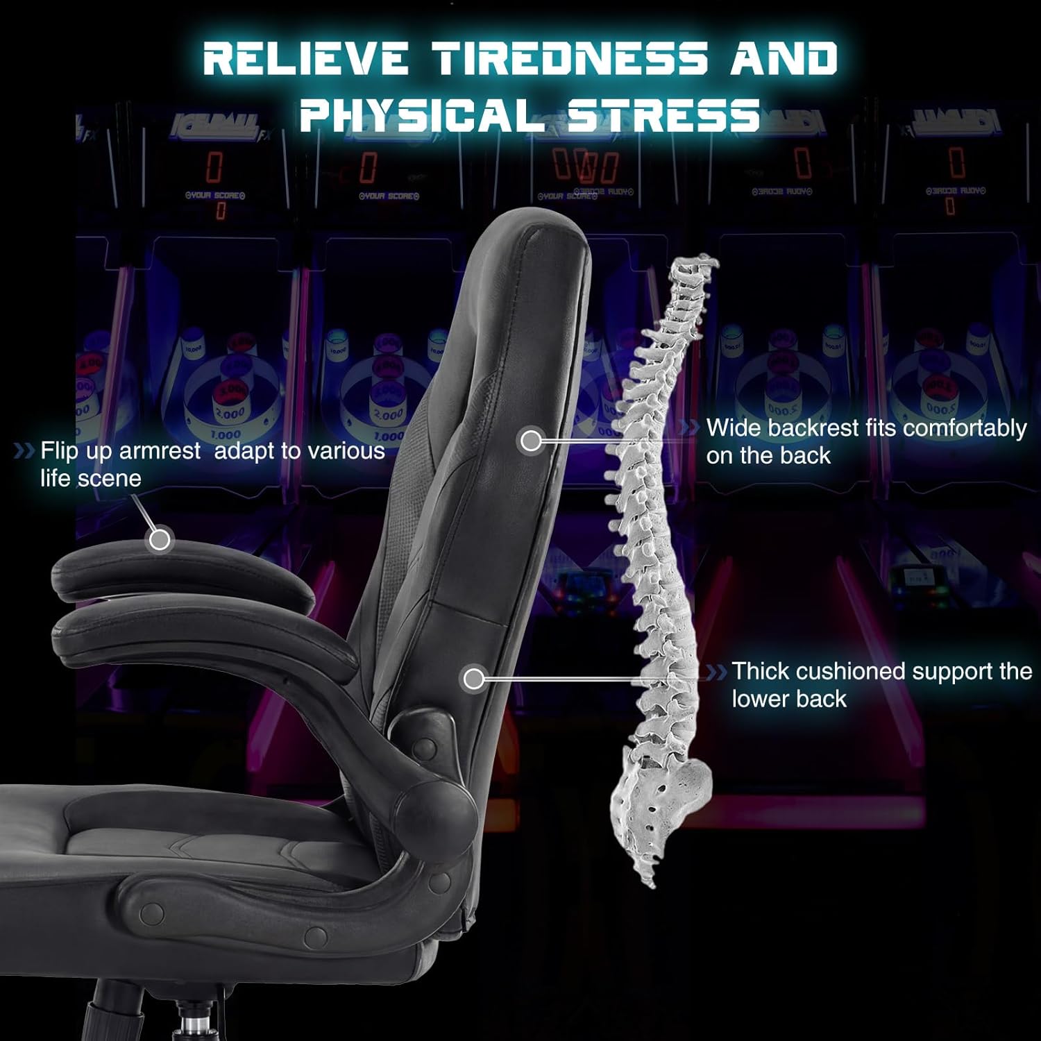 Ergonomic Computer Gaming Chai - Home Office Desk avis et prix