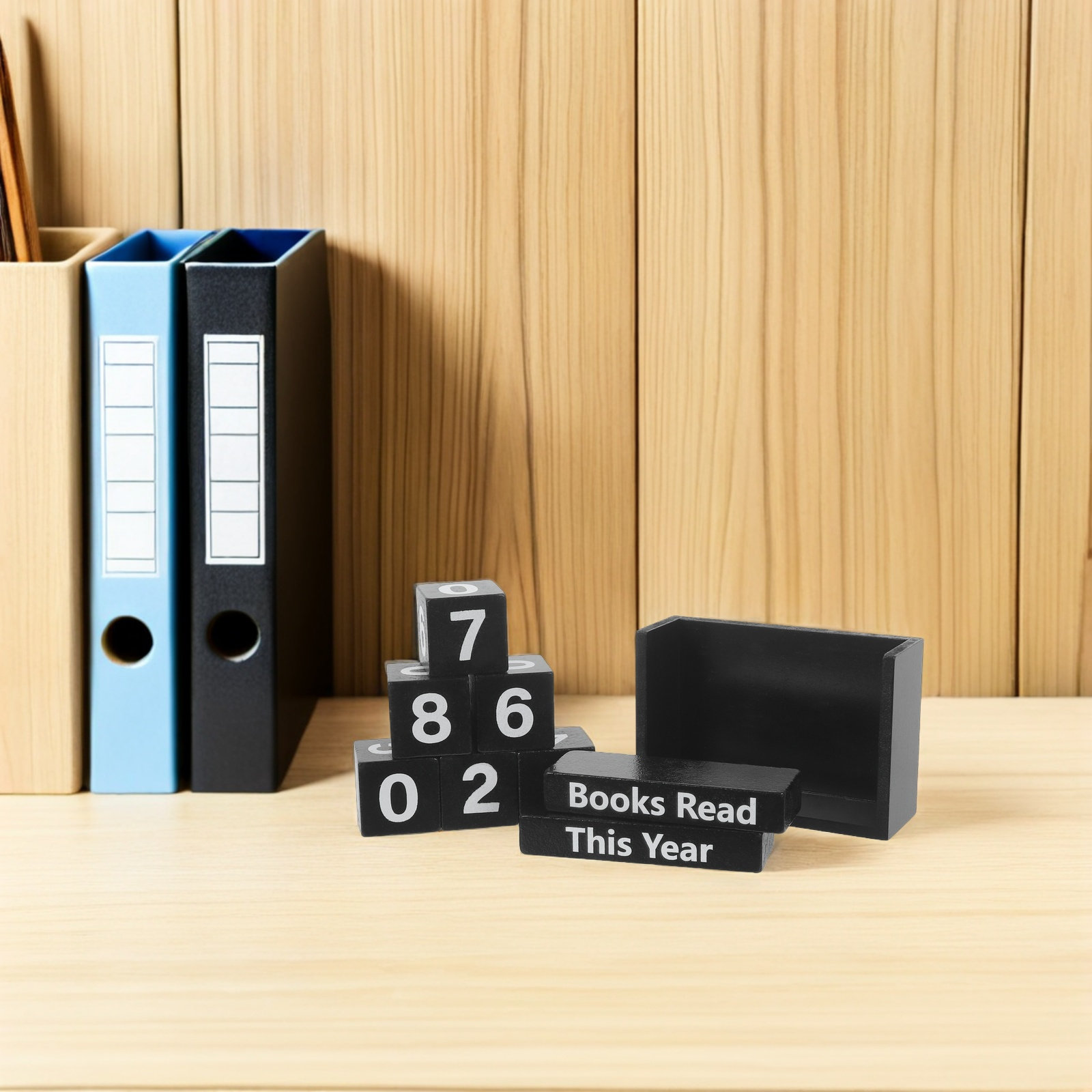 1Set Annual Book Tracker Woode - Home Office And Library avis et prix