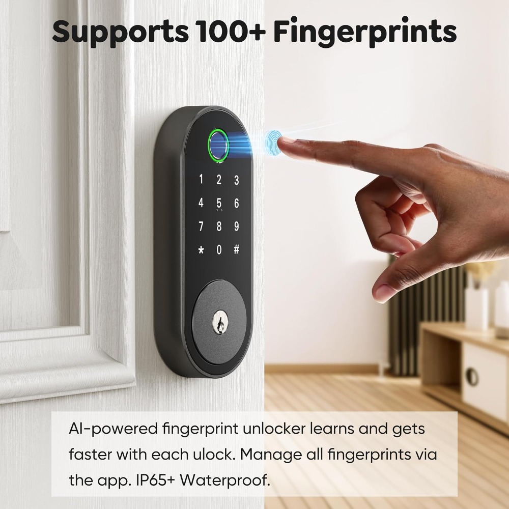 Smart Fingerprint Deadbolt wit - Home Office Google avis et prix