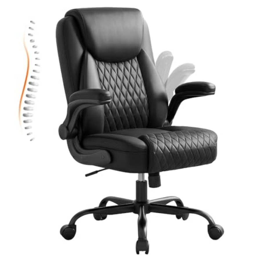 Leather Office Chair, Home Des - Home Office Desk avis et prix