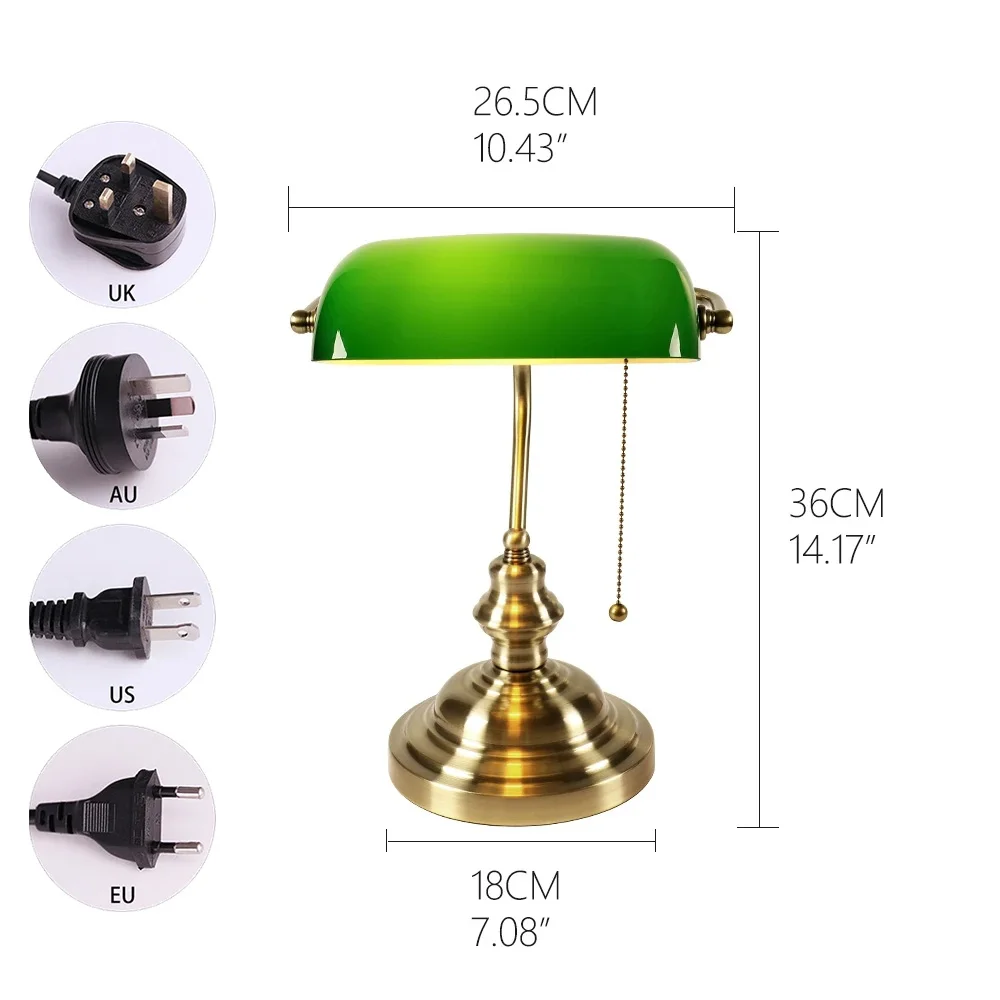 Desk lamp Table Light glass ba - Home Office And Library avis et prix