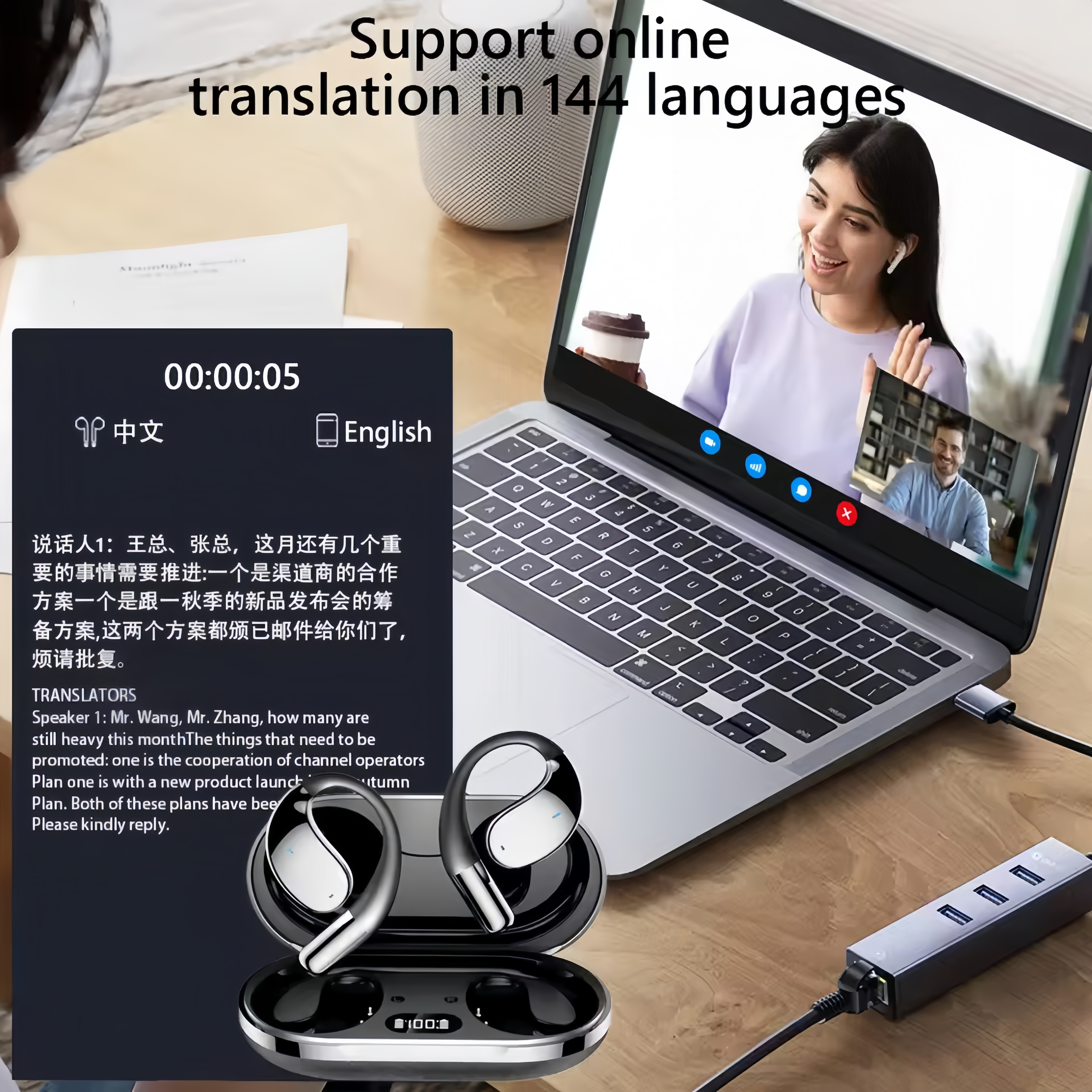 2026 New AI Translation Earbud - Noise Canceling Headphones avis et prix