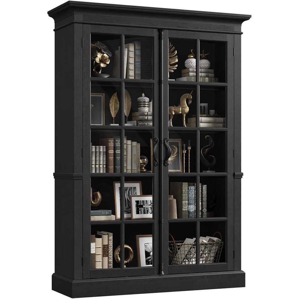 65 Tall Display Cabinet with A - Home Office For avis et prix