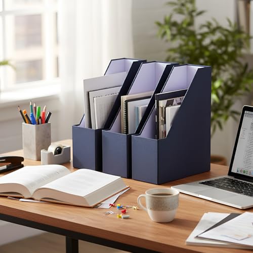 Six Blue Foldable Cardboard Ma - Home Office And Library avis et prix