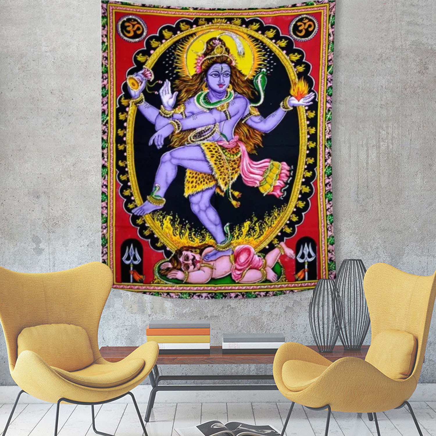 Indian God Tapestry Set, Shiva - Home Office Yoga Room avis et prix