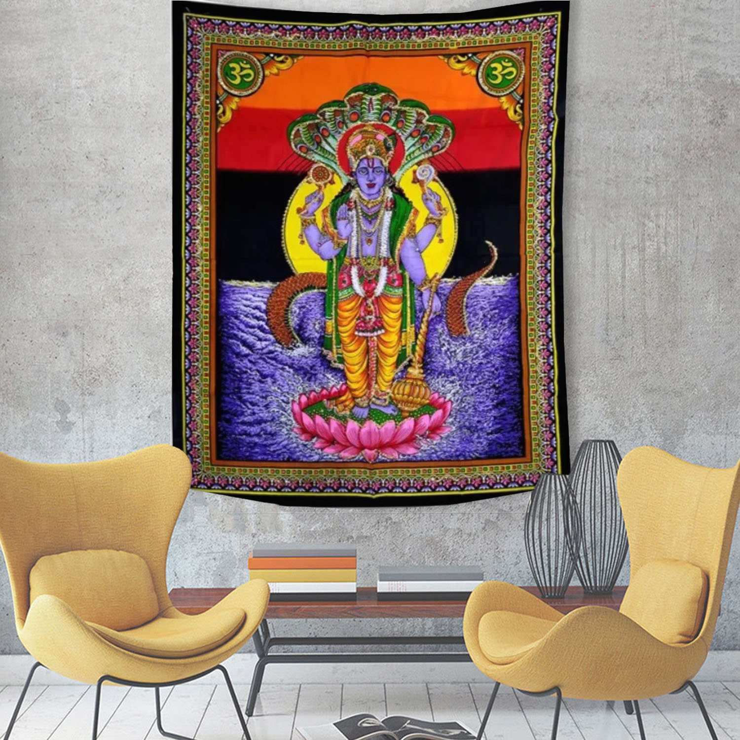 Indian God Tapestry Set, Shiva - Home Office Yoga Room avis et prix